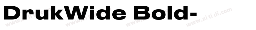 DrukWide Bold字体转换